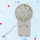 17730 Portable Small Electric Fan, Handheld Fan With 3 Modes USB Rechargeable Mini Student Handheld Class Personal Fan (1 Pc)