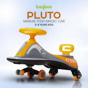 Baybee Pluto Kids Magic Swing Cars for Kids, with Led Lights, Scratch Free PP Wheels & Music