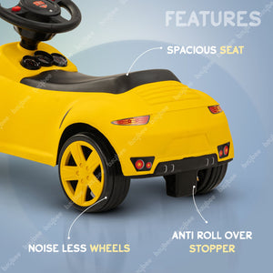 Baybee Bolt Push Ride on Car for Kids, Rideons Cars with Music, Light & Comfort Seat,Push Baby Car for Kids to Drive