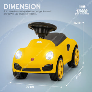 Baybee Bolt Push Ride on Car for Kids, Rideons Cars with Music, Light & Comfort Seat,Push Baby Car for Kids to Drive