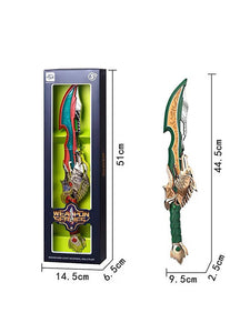 Flashing Luminous Sword Light And Sound Toy For Kids - Green (MS-S-24)