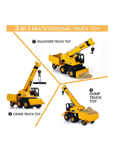 2 in 1 Construction Crane Toy For Kids - Versatile Play (MS-S-24)