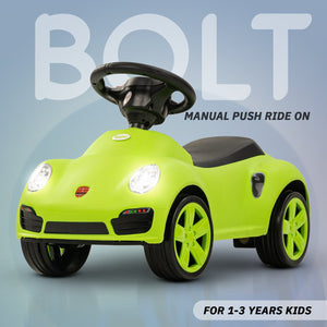 Baybee Bolt Push Ride on Car for Kids, Rideons Cars with Music, Light & Comfort Seat,Push Baby Car for Kids to Drive