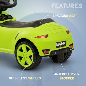 Baybee Bolt Push Ride on Car for Kids, Rideons Cars with Music, Light & Comfort Seat,Push Baby Car for Kids to Drive