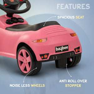 Baybee Bolt Push Ride on Car for Kids, Rideons Cars with Music, Light & Comfort Seat,Push Baby Car for Kids to Drive