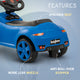 Baybee Bolt Push Ride on Car for Kids, Rideons Cars with Music, Light & Comfort Seat,Push Baby Car for Kids to Drive