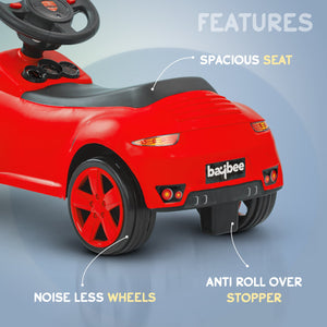 Baybee Bolt Push Ride on Car for Kids, Rideons Cars with Music, Light & Comfort Seat,Push Baby Car for Kids to Drive