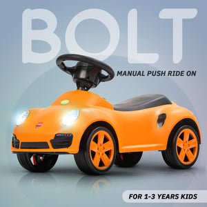 Baybee Bolt Push Ride on Car for Kids, Rideons Cars with Music, Light & Comfort Seat,Push Baby Car for Kids to Drive