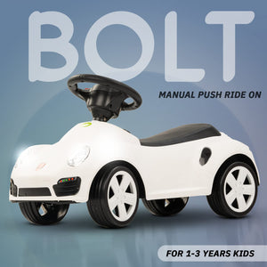 Baybee Bolt Push Ride on Car for Kids, Rideons Cars with Music, Light & Comfort Seat,Push Baby Car for Kids to Drive