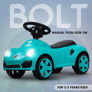 Baybee Bolt Push Ride on Car for Kids, Rideons Cars with Music, Light & Comfort Seat,Push Baby Car for Kids to Drive