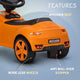 Baybee Bolt Push Ride on Car for Kids, Rideons Cars with Music, Light & Comfort Seat,Push Baby Car for Kids to Drive