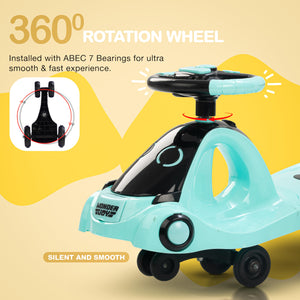 Baybee Miramar Magic Swing Cars Ride ons for Kids with PP Wheels