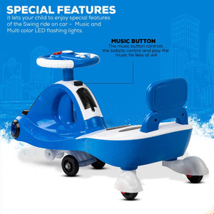 Baybee Miramar Magic Swing Cars Ride ons for Kids with PP Wheels