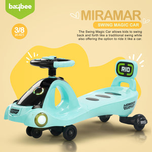 Baybee Miramar Magic Swing Cars Ride ons for Kids with PP Wheels