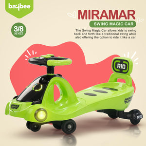 Baybee Miramar Magic Swing Cars Ride ons for Kids with PP Wheels