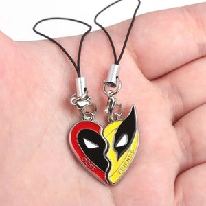 Deadpool & Wolverine Keychain Pendant & Bracelet