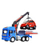 Action Tow Truck Toy For Kids - Blue (MS-S-24)