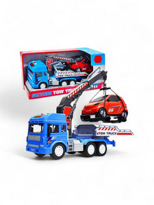 Action Tow Truck Toy For Kids - Blue (MS-S-24)