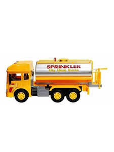 Water Tanker Sprinkler Truck Toy For Kids- Yellow (MS-O-24)