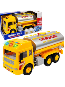 Water Tanker Sprinkler Truck Toy For Kids- Yellow (MS-O-24)