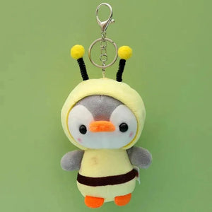 Cute Hooded Penguin Plush Keychain - Bear Hugs