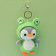 Cute Hooded Penguin Plush Keychain - Bear Hugs