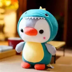 Cute Hooded Penguin Plush Keychain