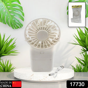 17730 Portable Small Electric Fan, Handheld Fan With 3 Modes USB Rechargeable Mini Student Handheld Class Personal Fan (1 Pc)